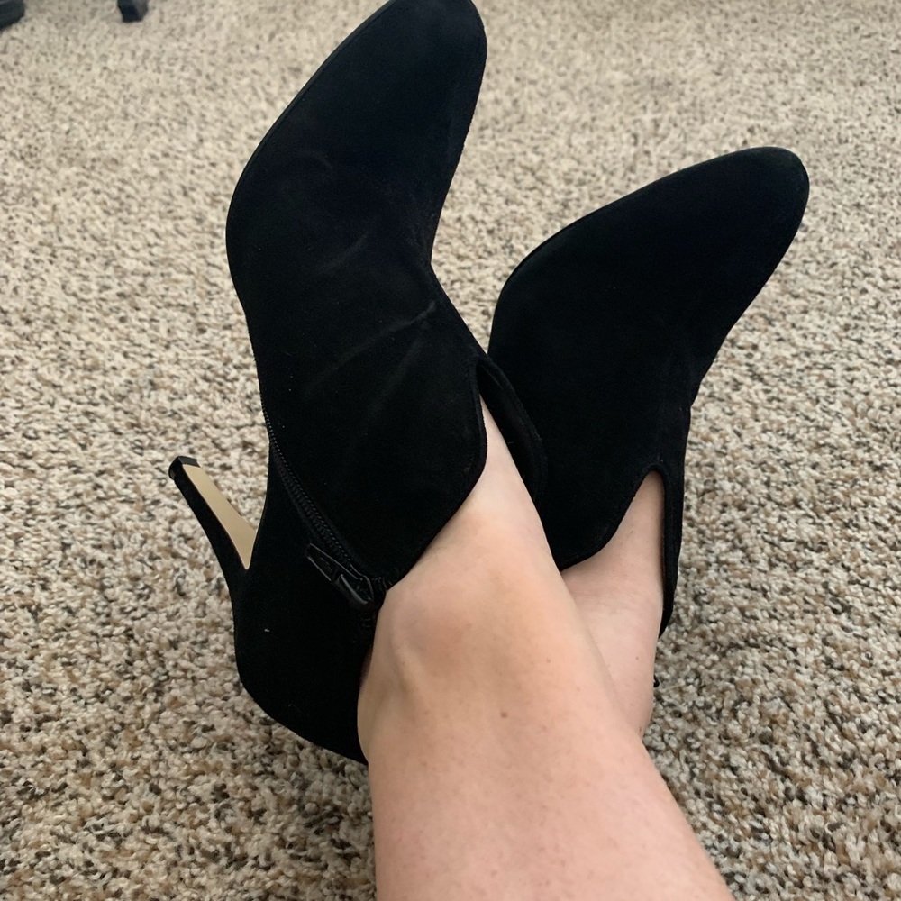 Nine West Black Booties Heels